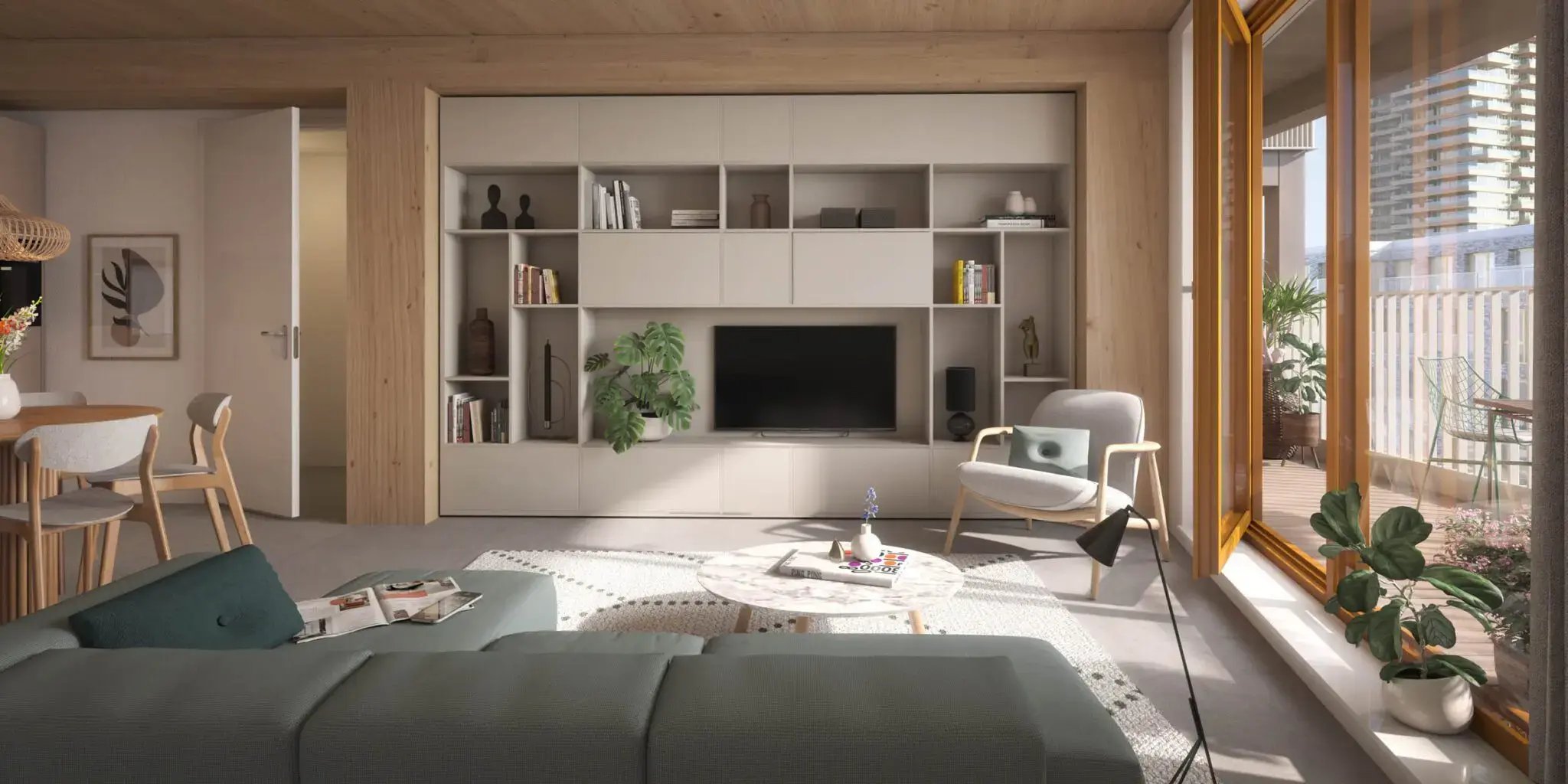Aangenaam wonen in een gebouw van hout